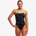 Funkita Ladies Tie Me Tight One Piece - Eye Spy