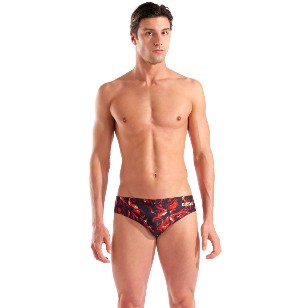 Arena Mens Graphic Swim Briefs (multi black)