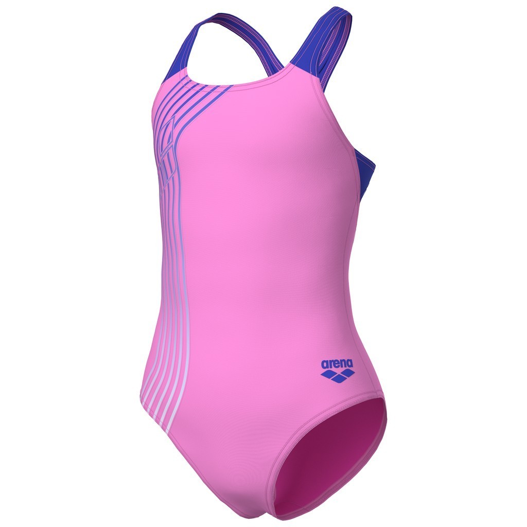 Arena Girls Sound Track Swimsuit Swim Pro Back - orchid