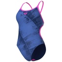 Arena Womens Arch Swimsuit Laceback - blue-navy-pink