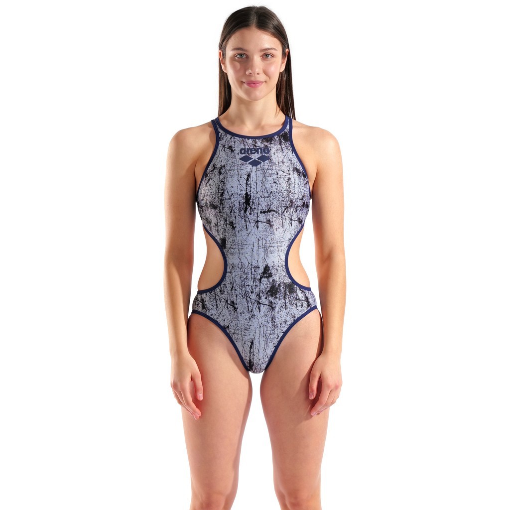 Arena Womens Arena One Lacquer One Piece - white-navy