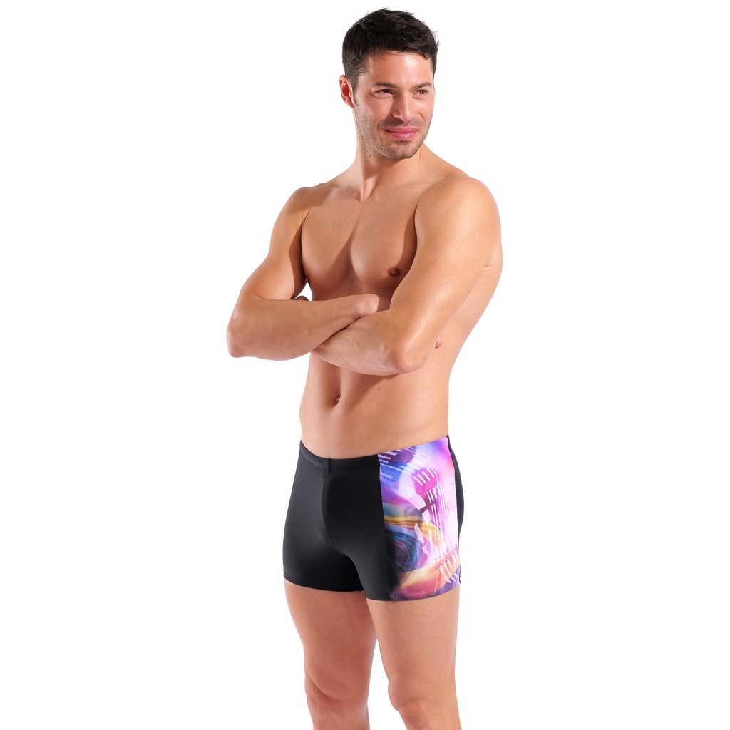 Arena Mens Dreaming Swim Short - black-multi
