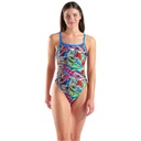 Arena Womens Arena Iguanas Swimsuit Challenge Back - blue river
