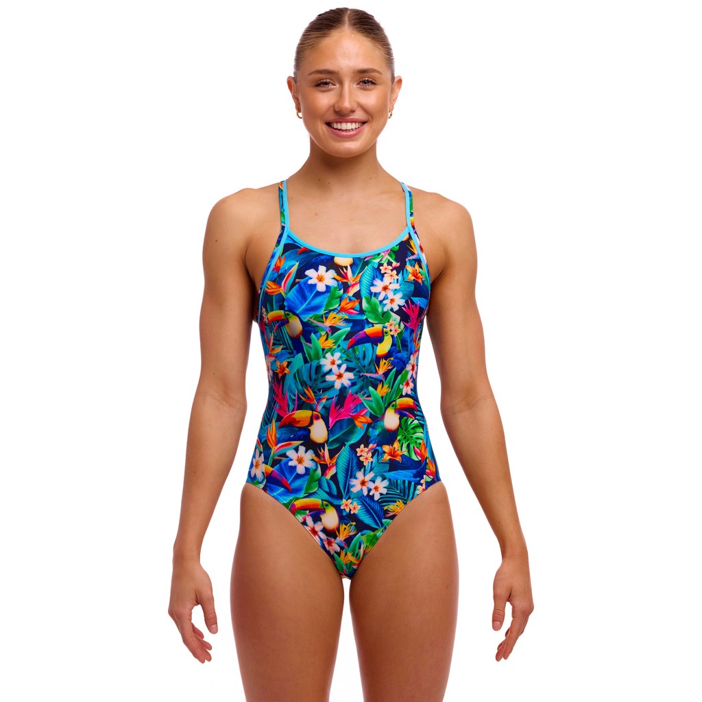 Funkita Ladies Diamond Back One Piece - Birdie Wordie