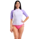Arena Womens Rash Vest S/S Graphic - shocking pink-white