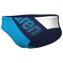 Arena Mens Stripeflow Swim Briefs - navy-turquoise-white