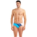 Arena Mens Stripeflow Swim Briefs - navy-turquoise-white