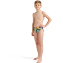 Arena Boys Sticker Swim Briefs - neon blue-multi