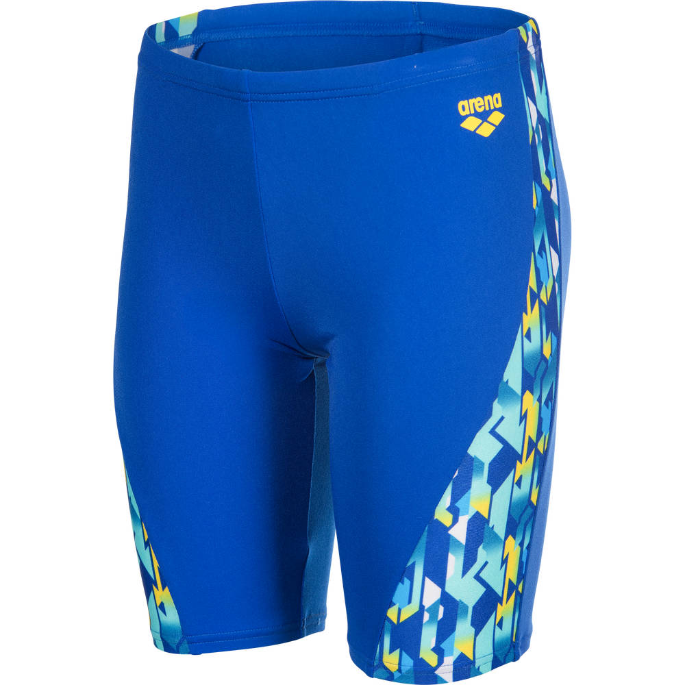 Arena Boys Print Swim Jammer - neon blue-yellow multi