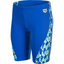 Arena Boys Print Swim Jammer (neon blue-yellow multi)