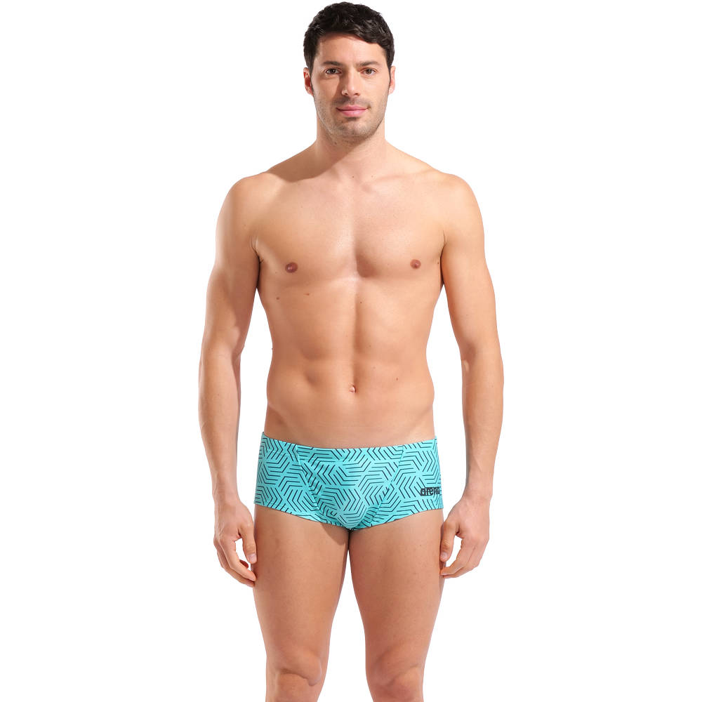 Arena Mens Allover Swim Low Waist Short - water multi