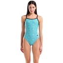 Arena Womens Allover Swimsuit Challenge Back - water multi-black