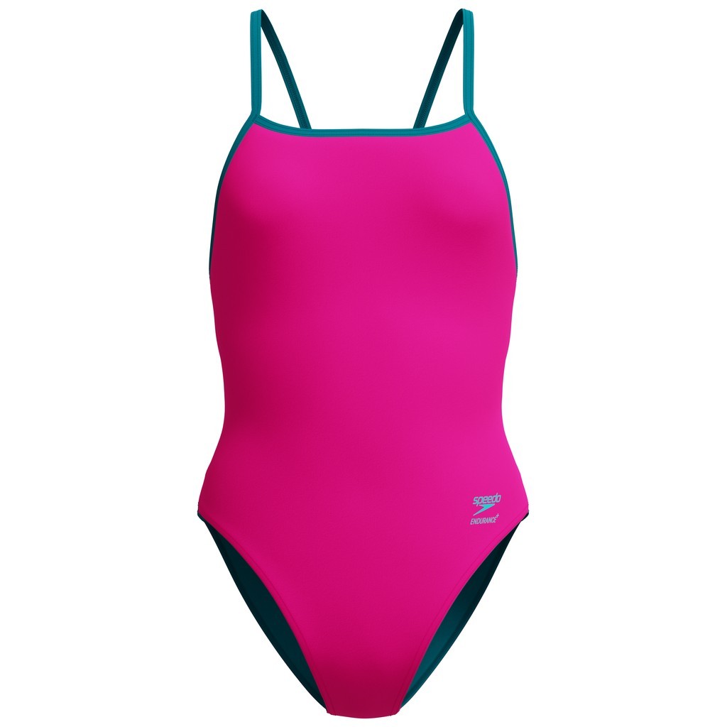 Speedo Womens Solid Tri Back - Punchy Pink