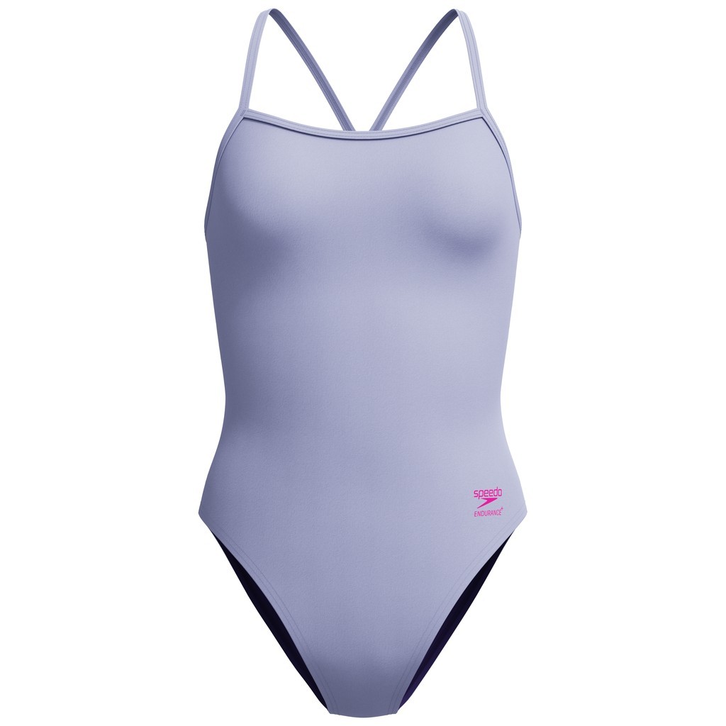 Speedo Womens Solid V-back 2.0 - Bright Lavender