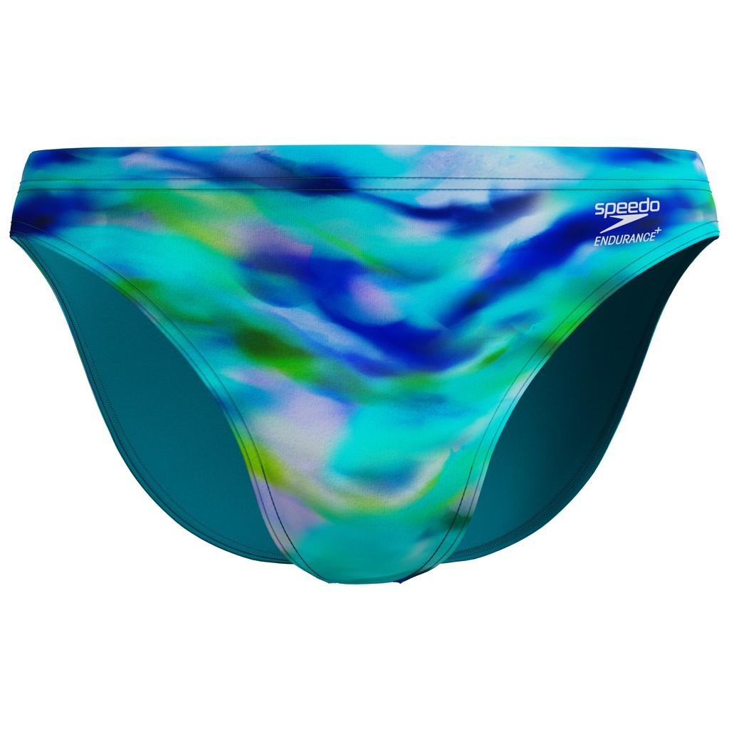 Speedo Mens Printed Brief - Sunset Grove-Green