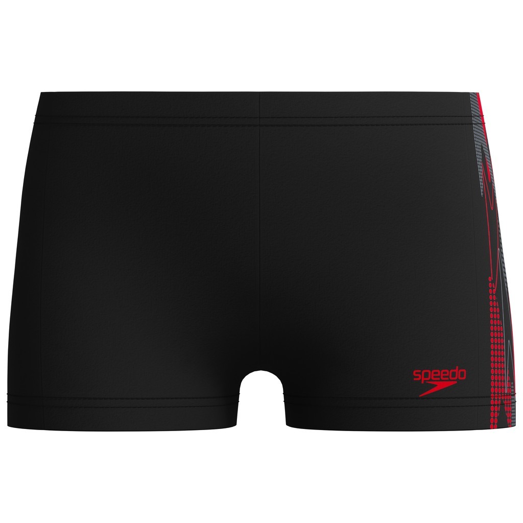 Speedo Boys Placement Aquashort - Anthracite-High Risk Red