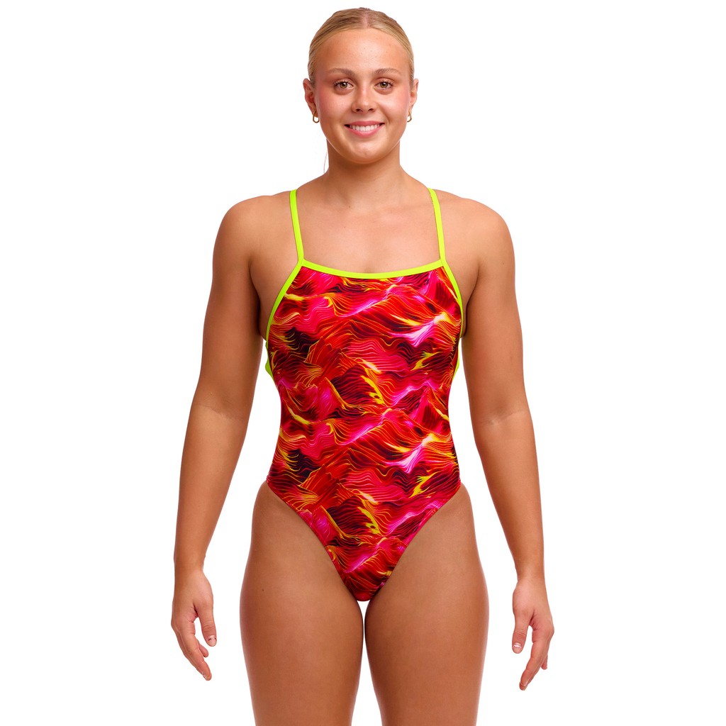 Funkita Ladies Strapped In One Piece - Saucy Sonar