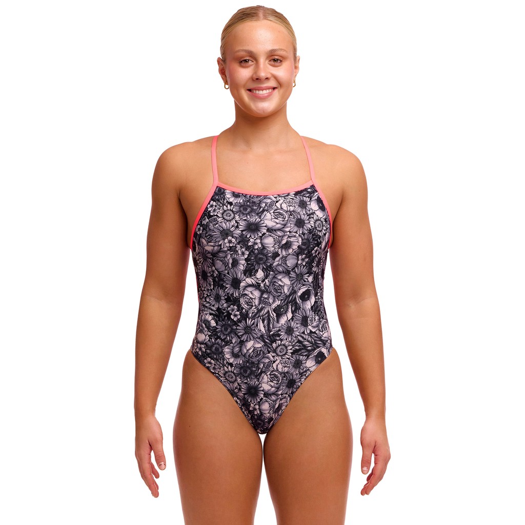 Funkita Ladies Tie Me Tight One Piece - Nights Rose