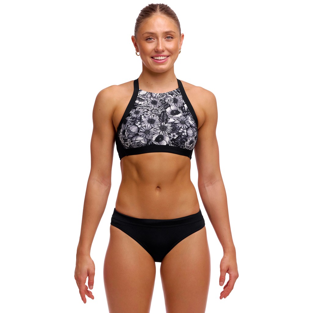 Funkita Ladies Hi Light Swim Top - Nights Rose
