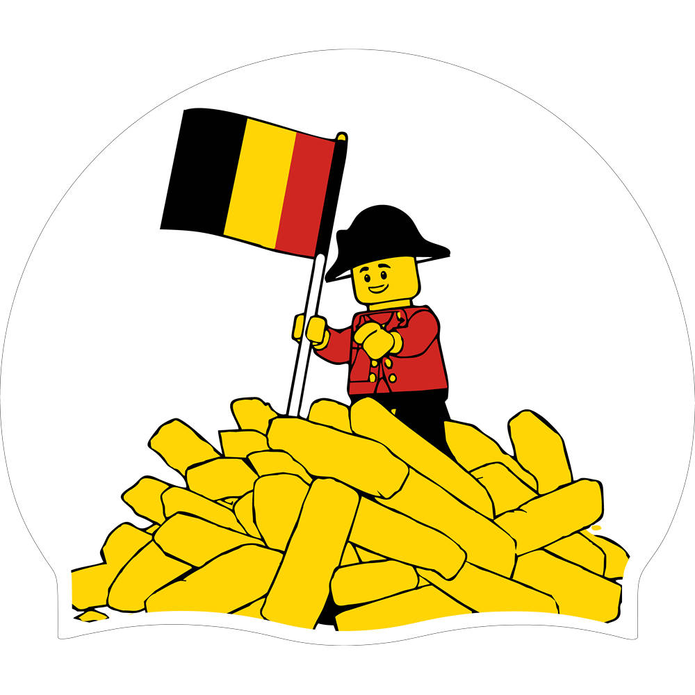 SSwims Silicone Premium Cap - Belgium Lego