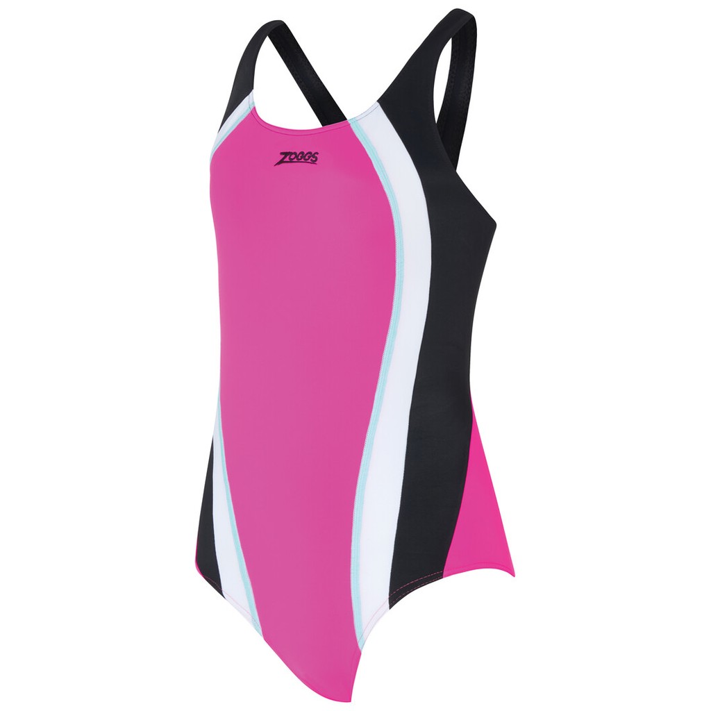 Zoggs Girls Toronto Flyback JR - magenta/black