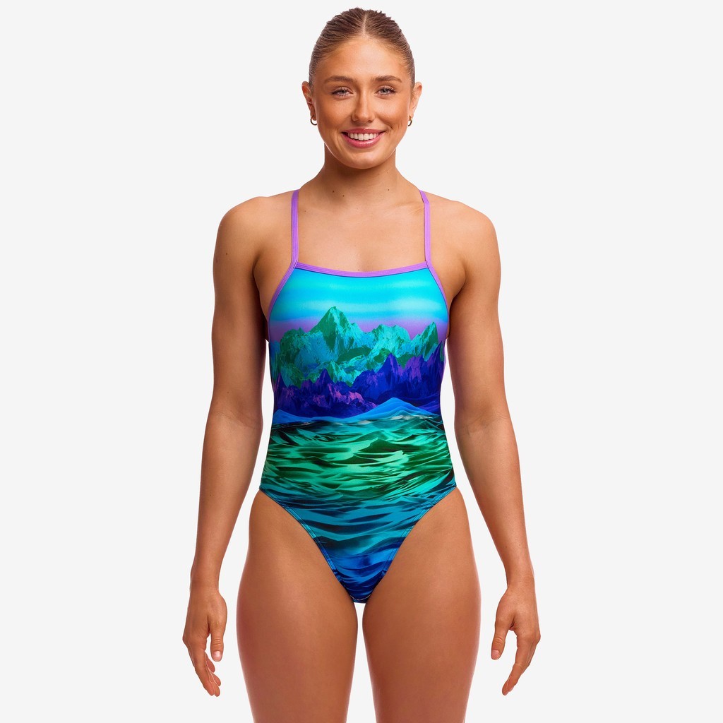 Funkita Ladies Strapped In One Piece - Mintie Montie