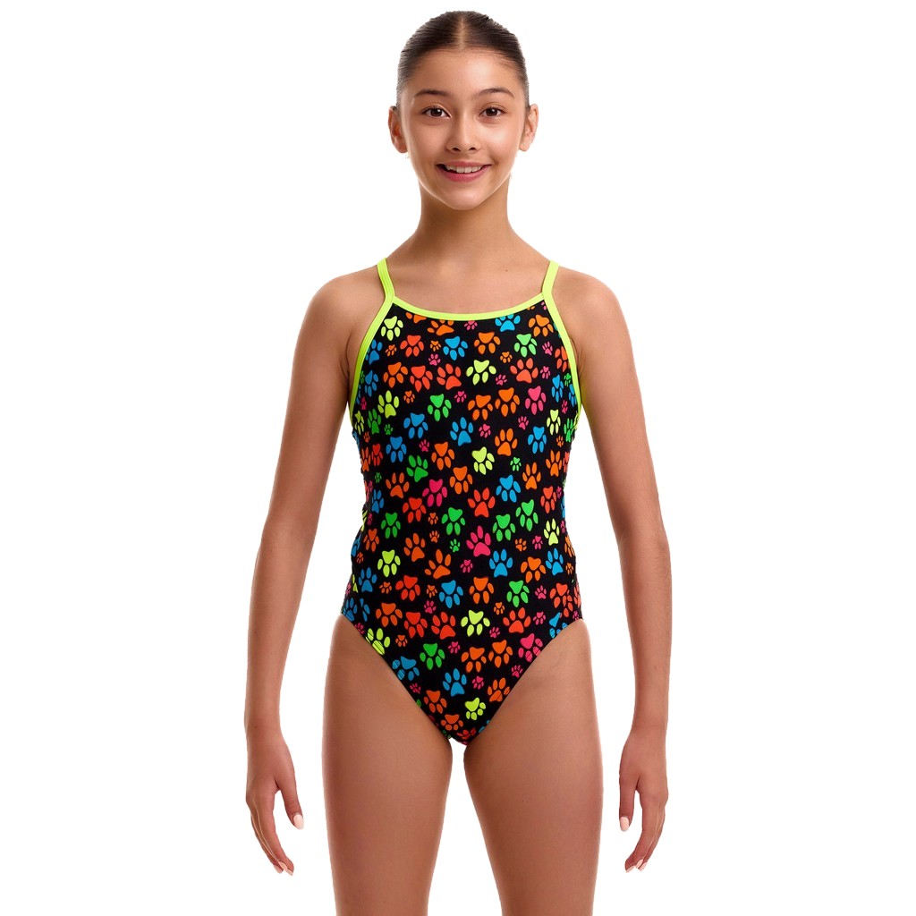 Funkita Girls Diamond Back One Piece - Pawsome