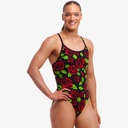 Funkita Ladies Diamond Back One Piece - Black Rose