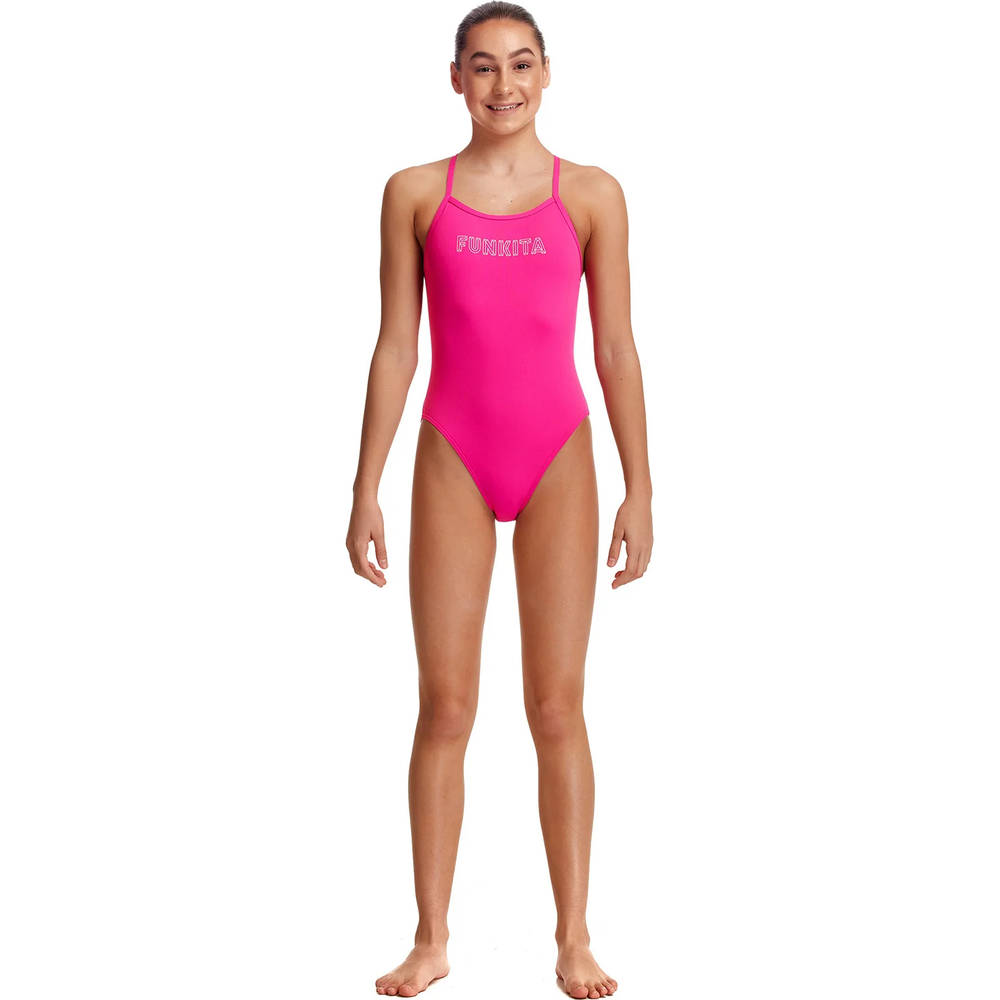 Funkita Girls Single Strap One Piece - Candy