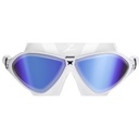 Zoggs Horizon Flex Mask Titanium - clear white/mirrored blue