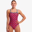 Funkita Ladies Single Strap One Piece - Hot Volt