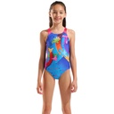 Arena Girls Inventive Swimsuit Swim Pro Back - blue multi-neon blue-shocking pink