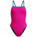 Speedo Womens Solid Tri Back - Punchy Pink