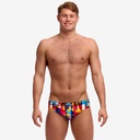 Funky Trunks Mens Seamed Briefs - Broken Blox