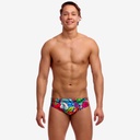 Funky Trunks Mens Seamed Briefs - Loud Proud