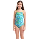 Arena Girls Stars Swimsuit Light Drop Back L - blue multi-artic lime